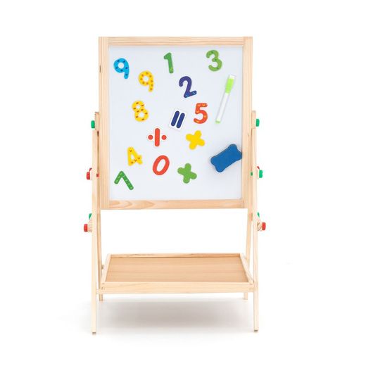 Pizarra magnética montessori de pino en natural, 37 x 35 x 65 cm | Harvard