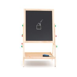 Pizarra magnética montessori de pino en natural, 37 x 35 x 65 cm | Harvard