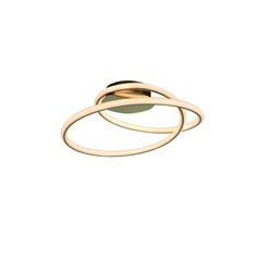 Metal Tube Gold Ceiling Light, Ø52x22cm