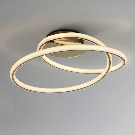 Metal Tube Gold Ceiling Light, Ø52x22cm