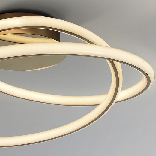 Metal Tube Gold Ceiling Light, Ø52x22cm