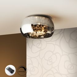 Lampa sufitowa Argos Mirrored Metal and Glass, Ø40x23cm