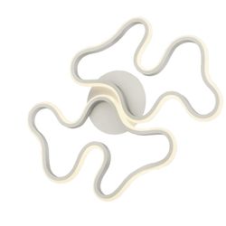 Biała metalowa lampa sufitowa / ścienna Marea, 59x39x6cm