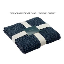 Cobalt blue cotton plaid, 200 x 140 cm | Tana