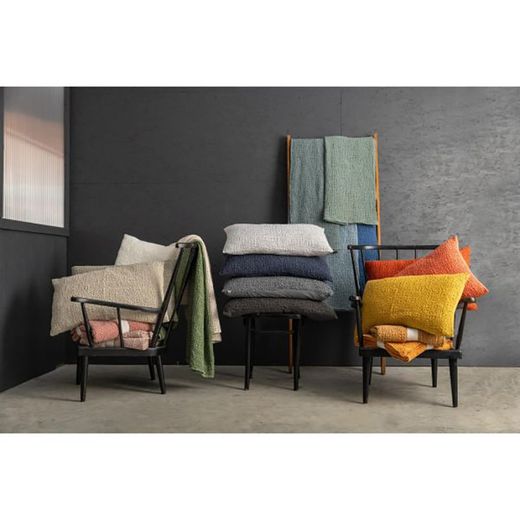 Beige bomuldsplaid, 200 x 140 cm | Tana