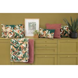 Cotton plaid in sienna, 200 x 130 cm | Swami