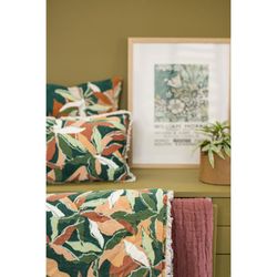 Cotton plaid in sienna, 200 x 130 cm | Swami