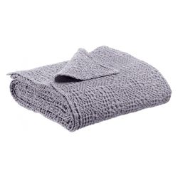 Cotton plaid in fog grey, 200 x 140 cm | Tana