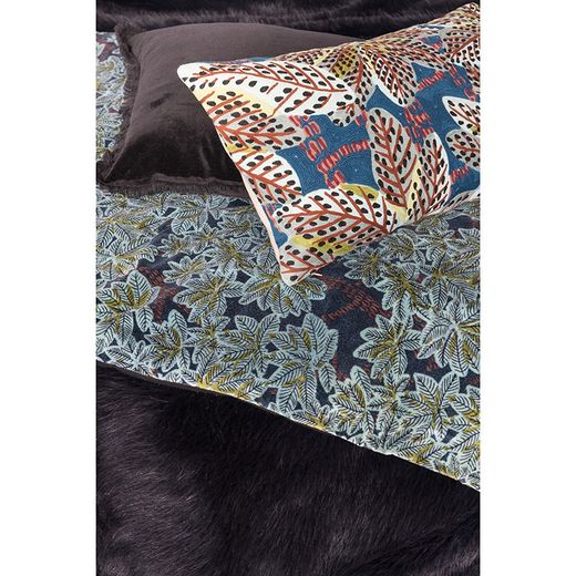 Multicoloured cotton plaid, 200 x 135 cm | Ariane