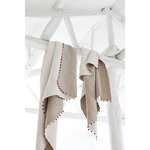 Cotton plaid in multicolour, 200 x 140 cm | Gastounet