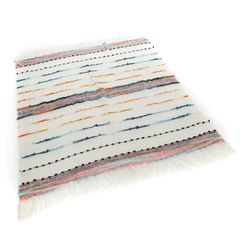Flerfärgad syntetfiberpläd, 170 x 2 x 130 cm | Folk