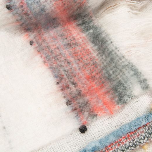 Flerfärgad syntetfiberpläd, 170 x 2 x 130 cm | Folk