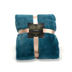 Rotguss-Plaid aus Polyester, 170 x 0,01 x 240 cm | Luxus