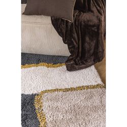 Polyester plaid in ebony, 200 x 150 cm | Tender