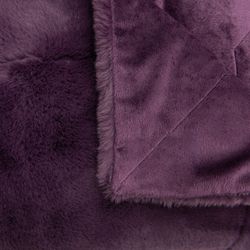 Manta de poliéster roxo, 130 x 1 x 170 cm | luxo