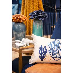 Senffarbenes Polyester-Plaid, 130 x 1 x 170 cm | Sparren