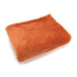 Terrakotta polyester pläd, 130 x 1 x 170 cm | damier