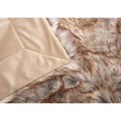 Plaid polyester taupe, 130 x 1 x 170 cm | Oslo