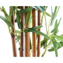 Plante artificielle en PVC vert et naturel, 20 x 20 x 180 cm | Bambou
