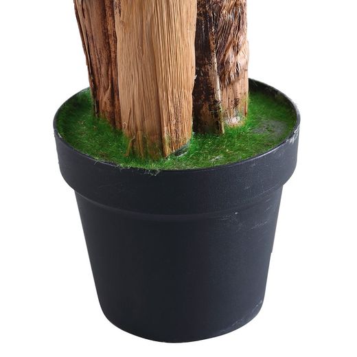 Künstliche PVC-Pflanze in Grün und Natur, 20 x 20 x 180 cm | Bananenbaum