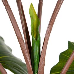 Planta de Colocasia Artificial Verde, Ø42x130cm