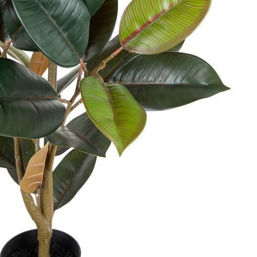 Plante artificielle Ficus, vert foncé, 49 x 45 x 125 cm