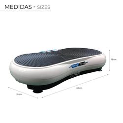 Plataforma vibratória com 10 programas, controle remoto e elásticos | Fitter TN001X