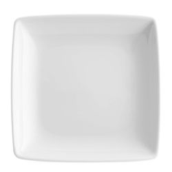 Τετράγωνο πιάτο πορσελάνης Carré Whité, Ø12,9x2,8 cm