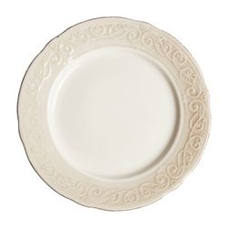 Ceramic Plate Alka White, Ø23x2cm