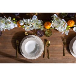 Service de table en céramique vierge de 18 pièces | alka