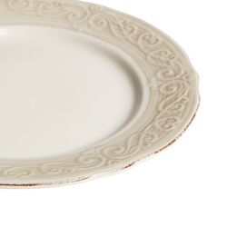Ceramic Plate Alka White, Ø23x2cm