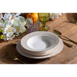 Service de table en céramique vierge de 18 pièces | alka