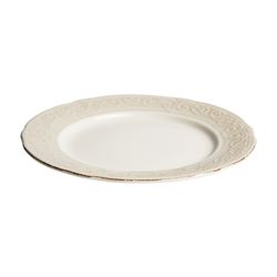 Piatto in ceramica Alka White, Ø25x2cm
