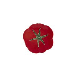 Brotteller aus Steingut in Rot, 16 x 15 x 2 cm | Tomate