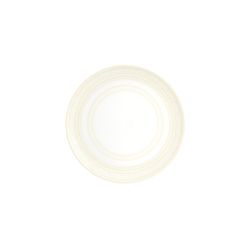 Prato de Pão de Porcelana Branco e Marfim, 19,4 x 19,4 x 2,1 cm | Marfim