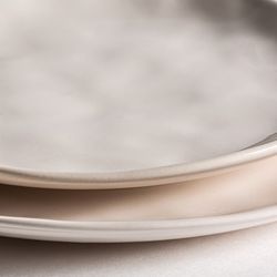 White Porcelain Plate, Ø25x2cm