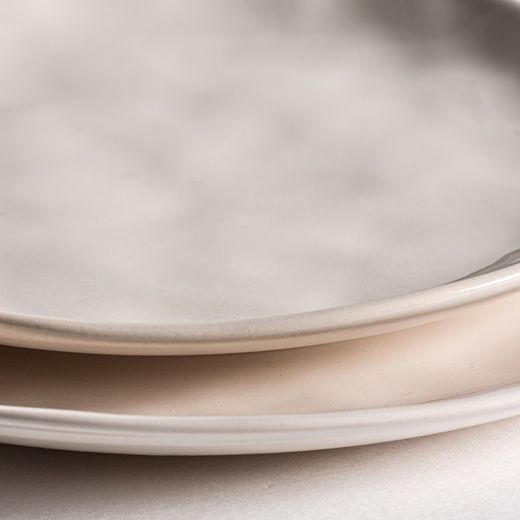 White Porcelain Plate, Ø25x2cm