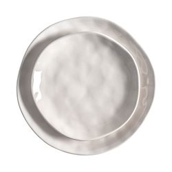 White Porcelain Plate, Ø25x2cm