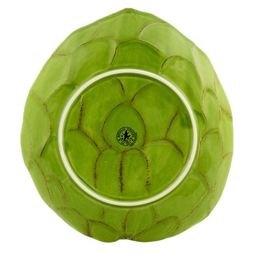 Cherimoya earthenware dessert plate in green, 23 x 21 x 2.7 cm | Tropical Fruits