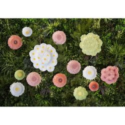 Talerz deserowy z ceramiki Dalia, różowy, Ø 22 x 2 cm | Marii Flor