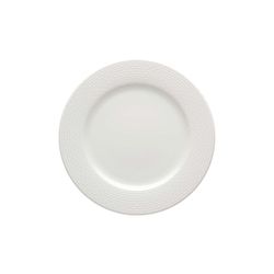 18-piece white porcelain dinnerware set | Basket