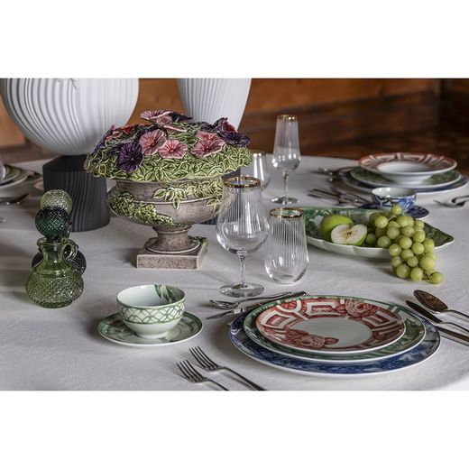 Vaisselle en porcelaine 18 pièces multicolore | Le sens