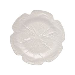 24-teiliges weißes Steingutgeschirr | Weißkohl