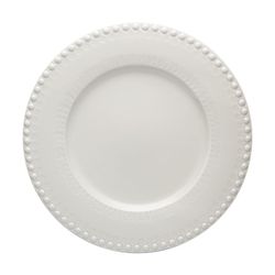 Light grey earthenware presentation plate, 34 x 34 x 3 cm | Fantasy