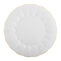 24-piece porcelain dinnerware set in white and gold | 200 Years
