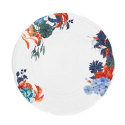 Multicolor porcelain presentation plate, Ø 32.8 x 2.9 cm | duality