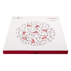 Platzteller aus mehrfarbigem Porzellan, Ø 33,7 x 1,6 cm | Engel