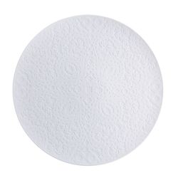 18-piece porcelain dinnerware set in white, biscuit and gold | Paseo