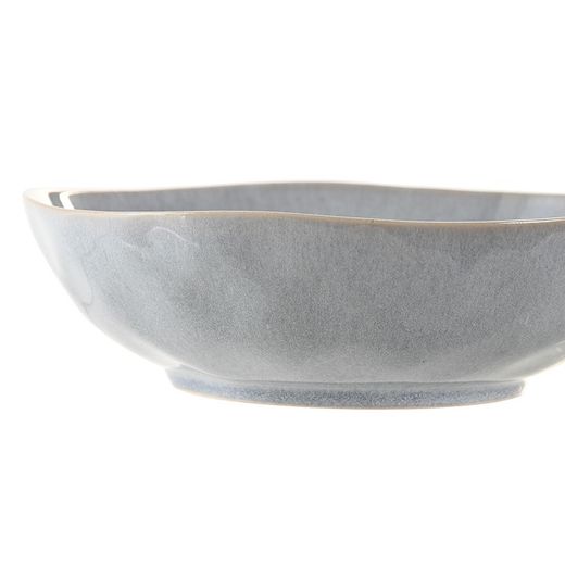 Vaisselle en grès 18 pièces en gris | Rugueux