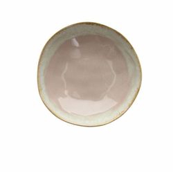 Deep stoneware plate in pink, 20 x 20 x 5 cm | Amelia